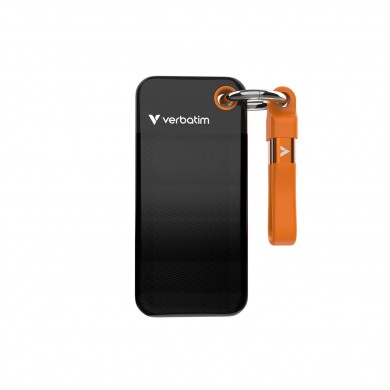 M.2 SSD External Verbatim Pocket / 256GB / USB 3.2 Gen 2 / Black/Orange