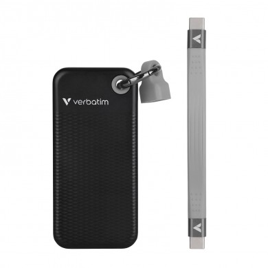 M.2 SSD Extern Verbatim Pocket / 512GB / USB 3.2 Gen 2 / Black/Grey M.2 SSD Extern Verbatim Pocket / 512GB / USB 3.2 Gen 2 / Black/Grey