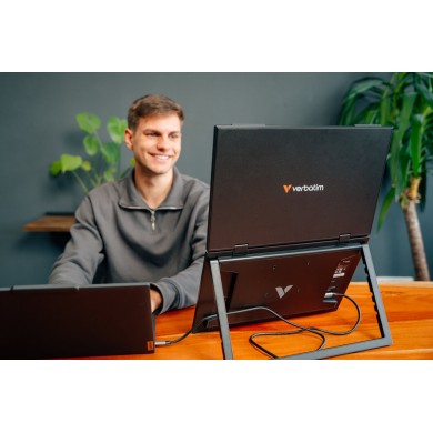 15.6&rdquo; Monitor Dual Portabil VERBATIM DUAL / 2xFHD/ 4ms / Black