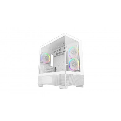 Carcasa DEEPCOOL CG380 3F WH/ w/oPSU / Side panel / 3x 120mm / ATX