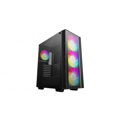 Carcasa DEEPCOOL MATREXX 55 V4 C / w/oPSU / Side panel / 3x140mm, 1x120mm/ ATX