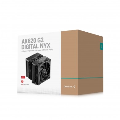 Sisteme de racire cu aer DEEPCOOL AK620 G2 DIGITAL NYX/ Universal/ 260W/ 2200rpm/ <28.87 dB(A)/ 57.76 CFM