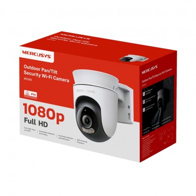 Camera inteligenta PTZ Wi-Fi pentru exterior MERCUSYS MC500, White