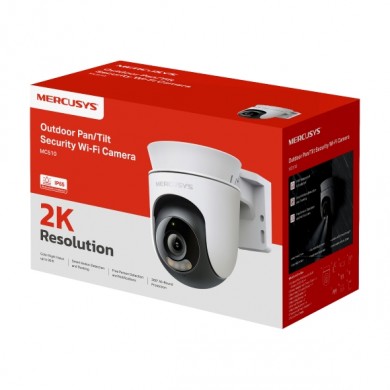 Camera inteligenta PTZ Wi-Fi pentru exterior MERCUSYS MC510, White