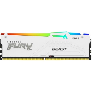 Memorie operativa Kingston FURY Beast White RGB EXPO DDR5 6000MHz 16GB