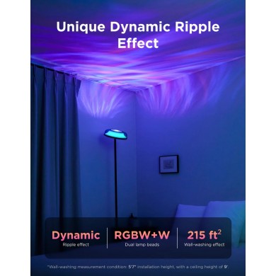 Lampa de podea Uplighter GOVEE RGBIC Ripple