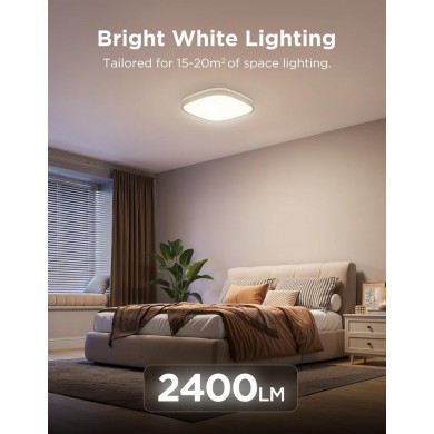 Lampa de tavan inteligenta GOVEE Square 12&rdquo; RGBWW + RGBIC