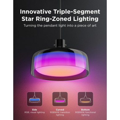Lampa inteligenta de tavan GOVEE Pendant Light  Round 15&rdquo;