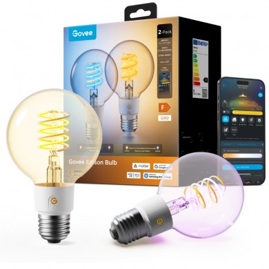 Bec inteligent Edison GOVEE G80 (2 Pack) E27