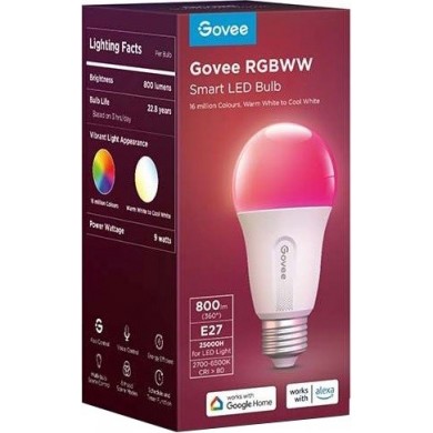 Bec LED inteligent GOVEE RGBWW (1 Pack) E27