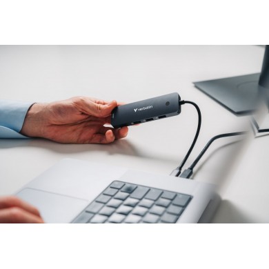 Adaptor Multiport 8-in-1 Verbatim CMH-08/ USB-С/ USB-A / HDMI/ SD/ microSD