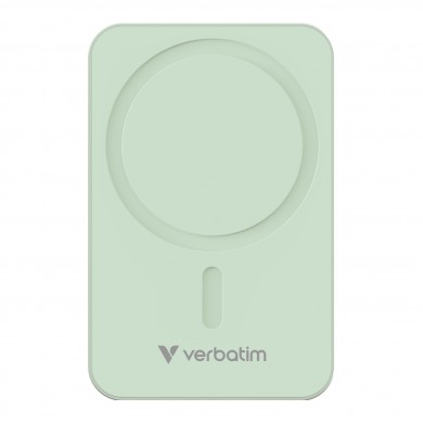 Power Bank Magnetic Wireless Verbatim Charge'n'Go Essentials / 20000 mAh / Green