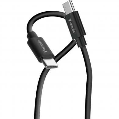 Cablu USB-C to USB-C Verbatim Essentials Sync & Charge 60W / 2 pack/ 1 m