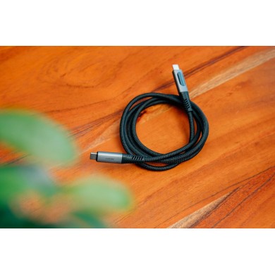 Cablu cu Display al puterii USB-C to USB-C Verbatim Sync & Charge 100W / 1.2 m