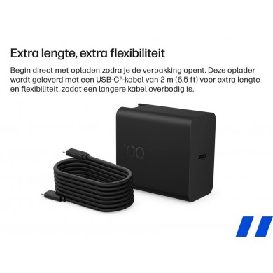 Incarcator HP USB-C 100W GaN Travel-Ready