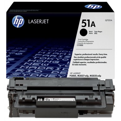 HP 51A (Q7551A) Black Cartridge for HP LaserJet P3005 Series, M3035, M3027, 6500 p.