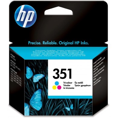 HP 351 (CB337EE) Tri-color Ink Cartridge for HP DESKJET D4260, D4360 OFFICEJETJ5730, J5780, J5785, J4610, J6415, J6424, PHOTOSMART C4205, C4270, C4272, C4280, C4340, C4380, C4390, C4424, C4472, 170 p.