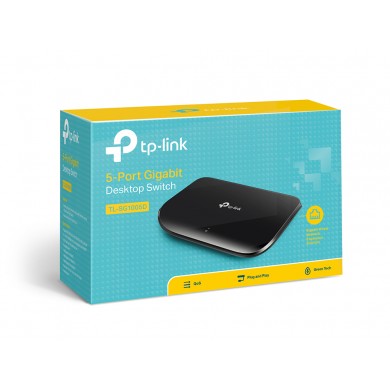Switch TP-LINK TL-SG105D / 5 port / Gigabit / RJ45 / plastic case