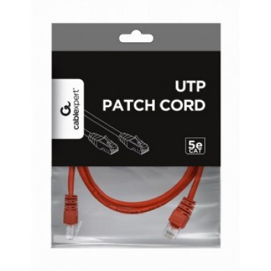 UTP Cat.5e Patch cord, 1m, Red UTP Cat.5e Patch cord, 1m, Red