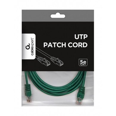 UTP Cat.5e Patch cord, 3m, Green