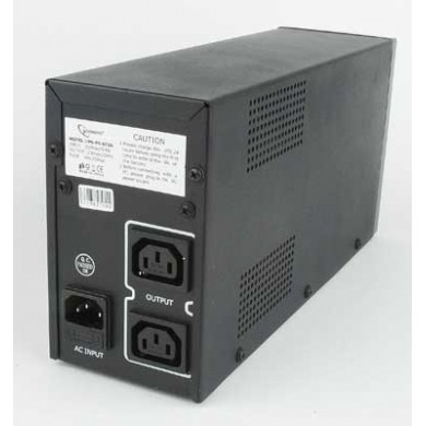 Gembird Power Cube UPS-PC-652A, 650VA / 390W, UPS with AVR,  2x C13 output, without power extension cable