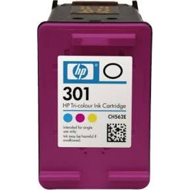 HP 301 (CH562EE) Tri-color Ink Cartridge, 165 pages for HP DESKJET 1000, 1050, 1050A, 2000, 2050, 2050A, 2054A, 3000, 3050, 3050A, 3020A, 3054A HP 301 (CH562EE) Tri-color Ink Cartridge, 165 pages for HP DESKJET 1000, 1050, 1050A, 2000, 2050, 2050A, 2054A, 3000, 3050, 3050A, 3020A, 3054A