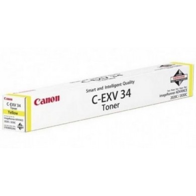 Toner Canon C-EXV34 Yellow, (270g/appr. 19000 pages 10%) for Canon iRC2020L/20i/25i/30L/30i