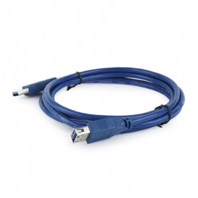 Cable Extension CCP-USB3-AMAF-6, 1.8 m, USB3.0 super-speed  A-plug A-socket, Gold-plated contacts, Blue