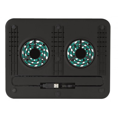 Trust  Cyclone, Notebook Cooling Pad up to 16&rdquo;, 2 silent cooling fans, 8 step height-adjustable, Black