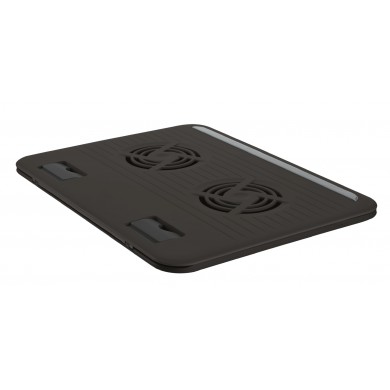 Trust  Cyclone, Notebook Cooling Pad up to 16&rdquo;, 2 silent cooling fans, 8 step height-adjustable, Black