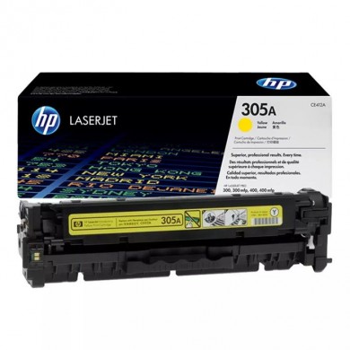 HP 305A (CE412A) Yellow Cartridge for HP LaserJet Pro M351, M375, M451, M475 MFP Series, 2600 p.
