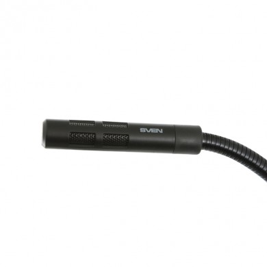 SVEN MK-490, Microphone, Desktop, On/off switch button, Flexible stand for rotation at any angle, Black