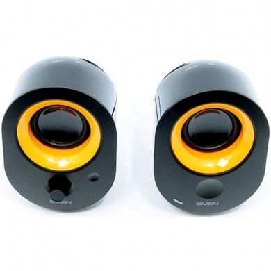 SVEN 316 Black (USB),  2.0 / 2x2W RMS, USB power supply, 1.7&rdquo;