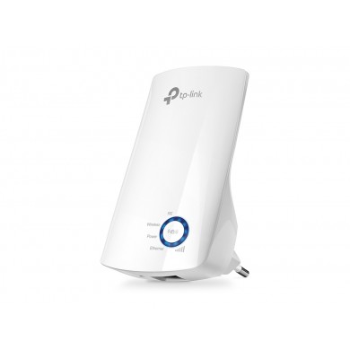 TP-LINK TL-WA850RE  N300 Wireless Wall Plugged Range Extender, Atheros, 2T2R, 300Mbps, 2.4GHz, 802.11n/g/b, Ranger Extender button, Range extender mode, with internal Antennas