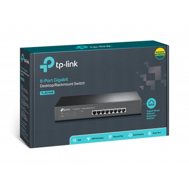 Switch TP-LINK TL-SG1008 / 8 port / Gigabit