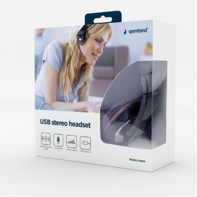 Casti Gembird MHS-U-001 / USB / Black