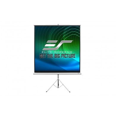 Trepied cu mecanism de coborare Elite Screens T99NWS1 / 99&rdquo;(1:1) / White