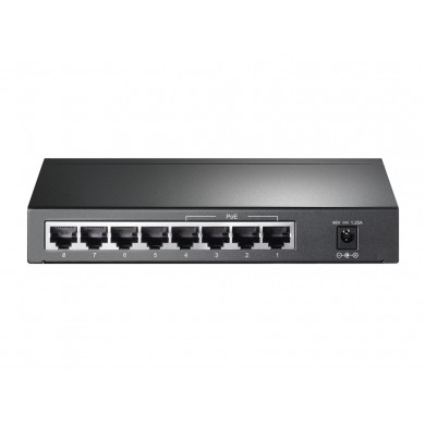 TP-LINK TL-SG1008P, 8-Port Gigabit Desktop PoE Switch, 8 Gigabit RJ45 ports including 4 PoE ports, 53W PoE Power supply, steel case