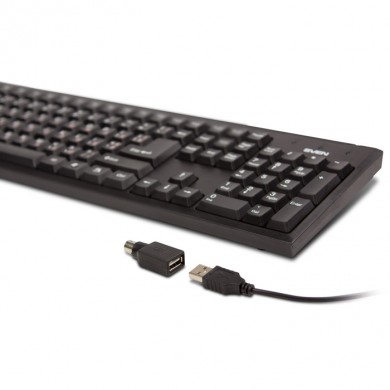 Tastatura SVEN Standard 303 Power / USB+PS/2 / Black