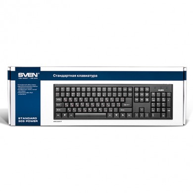 Tastatura SVEN Standard 303 Power / USB+PS/2 / Black