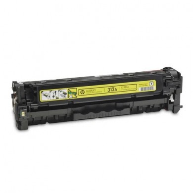 HP 312A (CF382A) Yellow LaserJet Toner Cartridge (up to 2700 pages), for  HP LaserJet Pro M476 Series