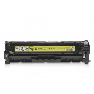 HP 312A (CF382A) Yellow LaserJet Toner Cartridge (up to 2700 pages), for  HP LaserJet Pro M476 Series