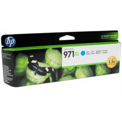 HP 971XL (CN626AE) High Yield Cyan Ink Cartridge for HP Officejet Pro X476dw, HP Officejet Pro X576dw, HP Officejet Pro X451dw, HP Officejet Pro X551dw, 6600 p.