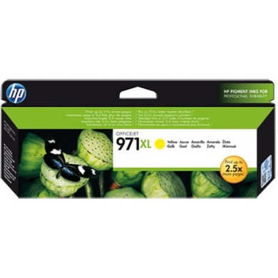 HP 971XL (CN628AE) High Yield Yellow Ink Cartridge for HP Officejet Pro X476dw, HP Officejet Pro X576dw, HP Officejet Pro X451dw, HP Officejet Pro X551dw, 6600 p.