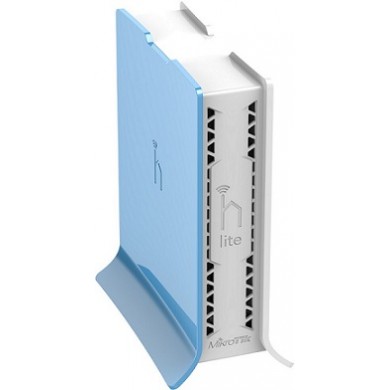 MikroTik RouterBOARD hAP lite Tower Case,  Wireless Router, 2.4GHz Dual chain, AP/Bridge/Station/WDS, 802.11b/g/n, 1 WAN + 3 LAN, internal antenna, Wireless chip model QCA9531 650MHz, RAM 32MB, RouterOS