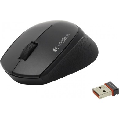 Logitech Wireless Mouse M280 Black, Optical Mouse, Nano receiver,  Retail