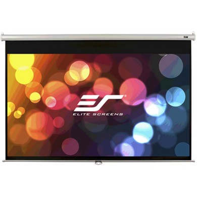 Elite Screens 128"(16:10) 275x172cm Manual Pull Down Screen, White