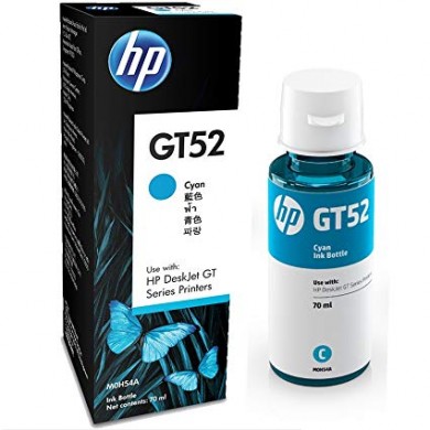 HP GT52 (M0H54AE) Cyan Original Ink Bottle (~8,000 pages), (for HP Ink Tank 115, HP Ink Tank 315/319, HP Ink Tank Wireless 415/419, DeskJet G5810/G5820)