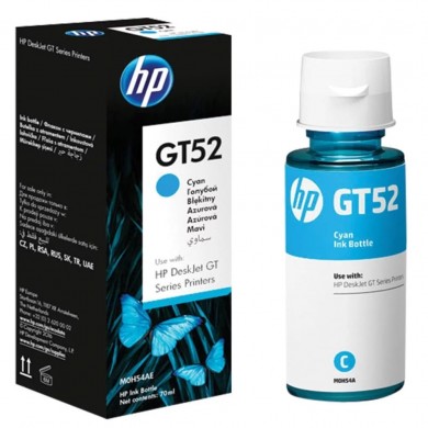 HP GT52 (M0H54AE) Cyan Original Ink Bottle (~8,000 pages), (for HP Ink Tank 115, HP Ink Tank 315/319, HP Ink Tank Wireless 415/419, DeskJet G5810/G5820)
