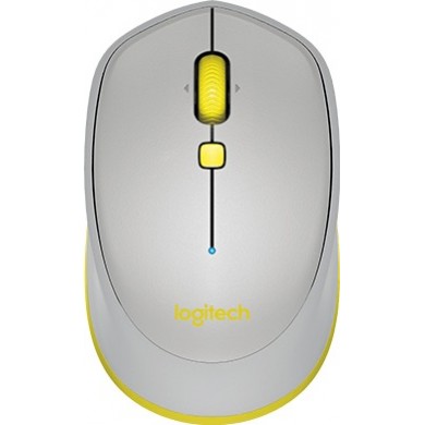 Logitech Bluetooth Mouse M535 Grey, Optical Mouse for Notebooks, Compatible with Windows/Mac OS/Chrome OS/Android, Grey/Yellow, Retail